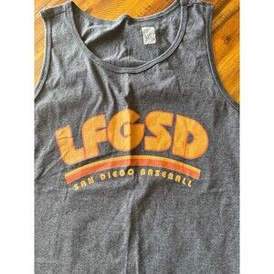 LFGSD San Diego Padres MLB Gray Tank Top Men’s Large EUC